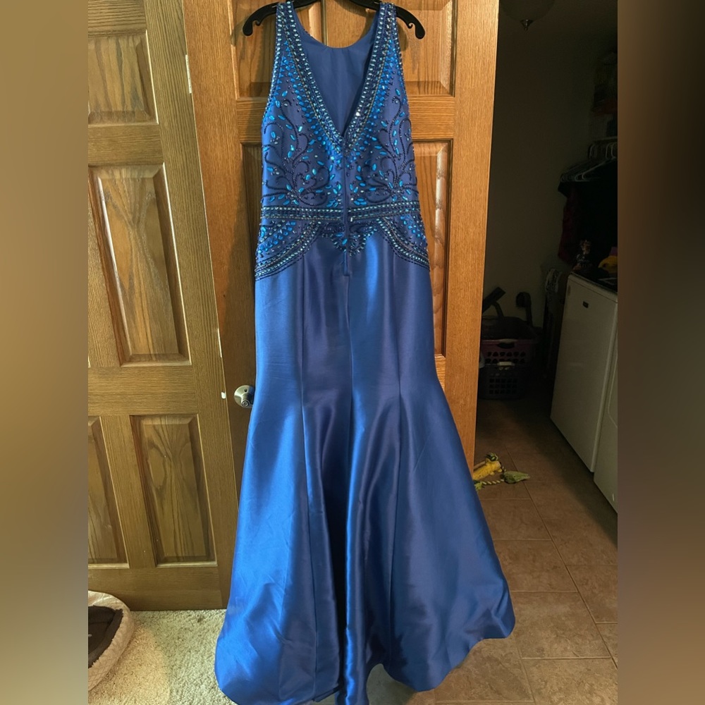 Blue prom dress